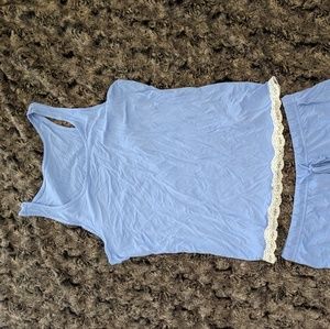 Light blue bamboo sleep set, medium